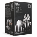 Food Appeal FIGARO Silver 24-Piece Cutlery Set by Lorenzo Verdini