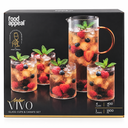 Food Appeal Amber VIVO Glass Cups & Carafe Set - Orange