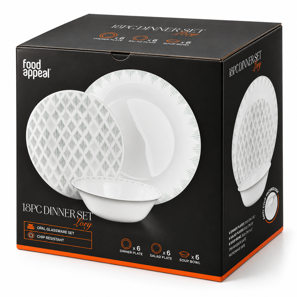 Food Appeal Lory 18-Piece Dinner Set