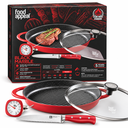 Food Appeal Black Marble Plancha Set | Red