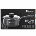 Naaman Carbon Steel Casserole with Glass Lid – 18 cm | 1.9 L