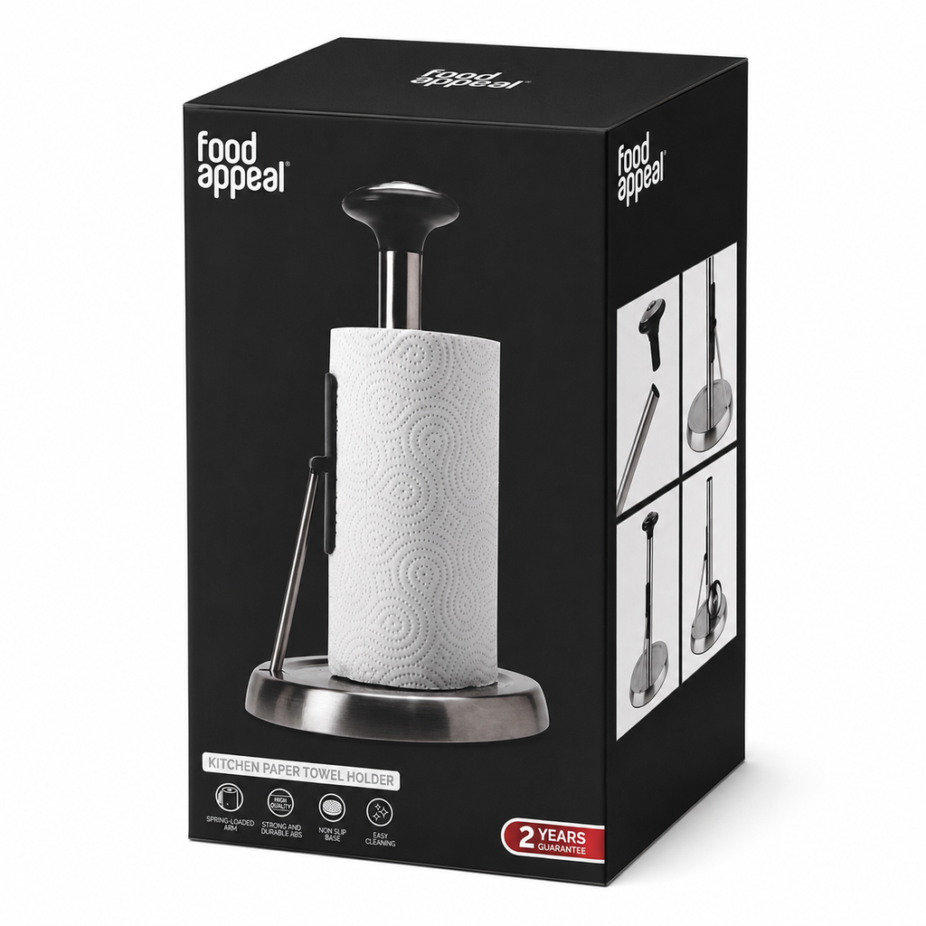Food Appeal Stainless Steel Kitchen Paper Towel Holder