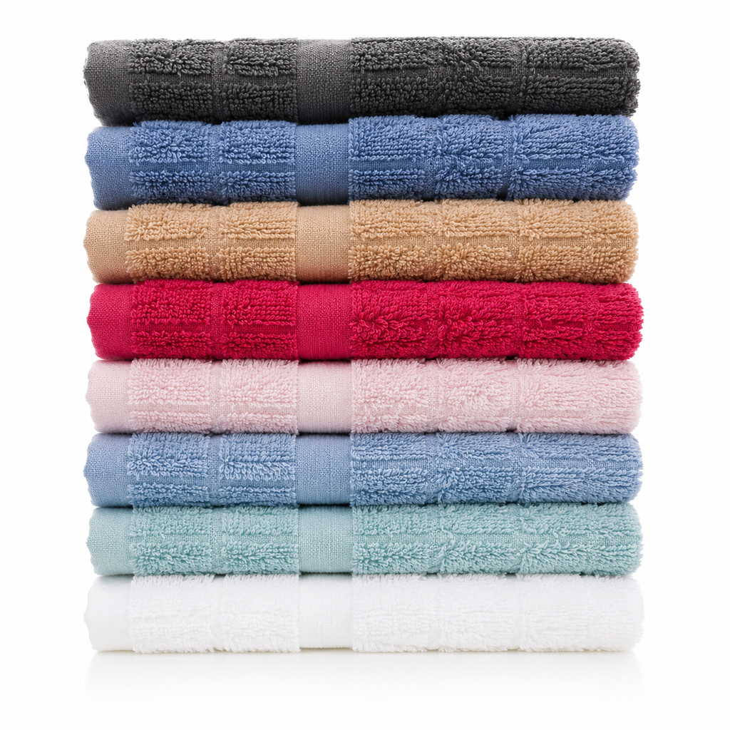 VIA Premium Tulip Face Towel – 50 × 90 cm (560 GSM)