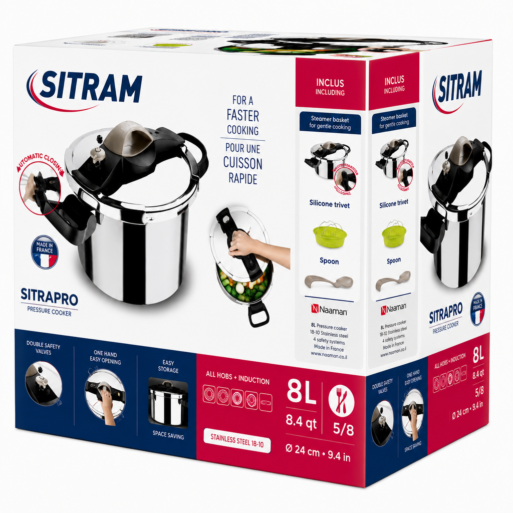 SITRAM SITRAPRO 8L Pressure Cooker – Made in France