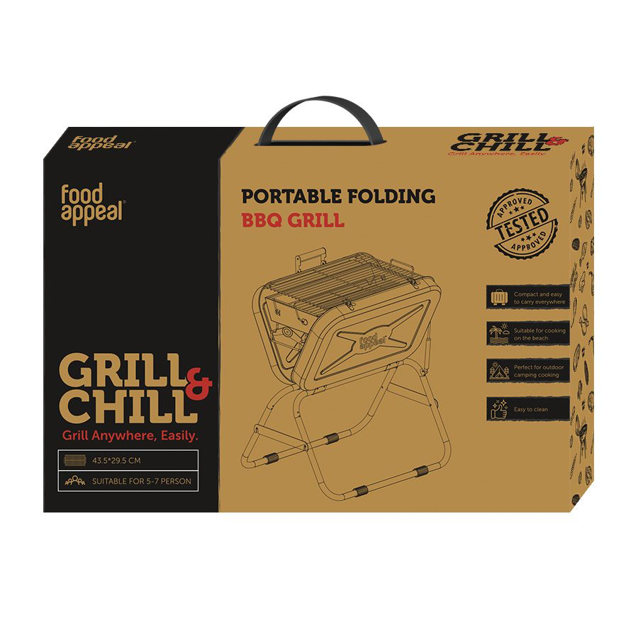 [X HOME] Food Appeal Portable Folding BBQ Grill